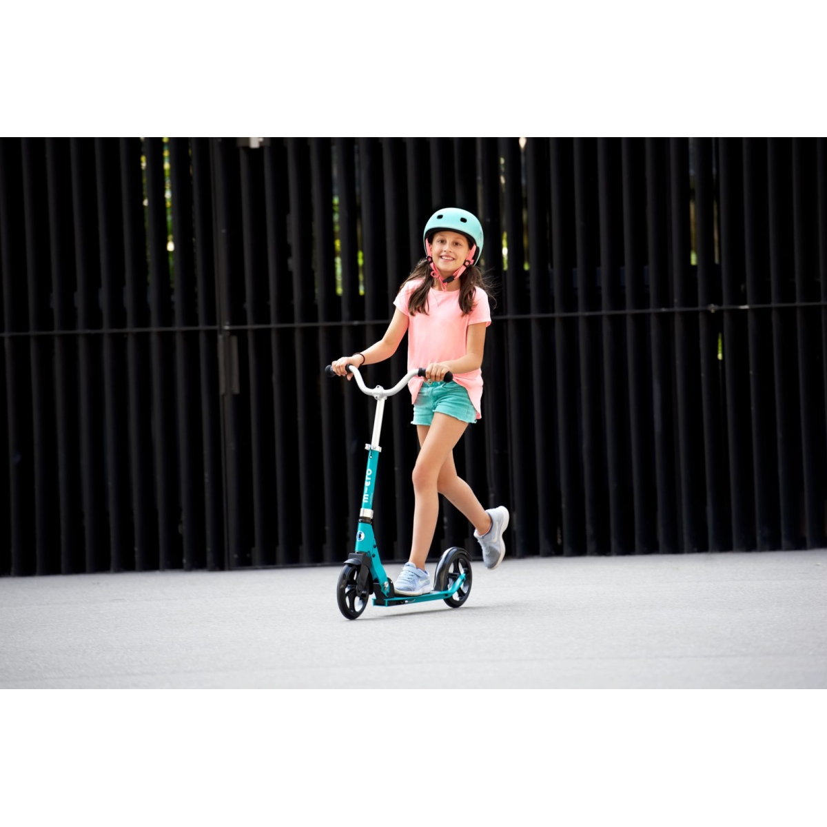 large Mixed Micro Cruiser Aqua Micro Helmet Flamingo