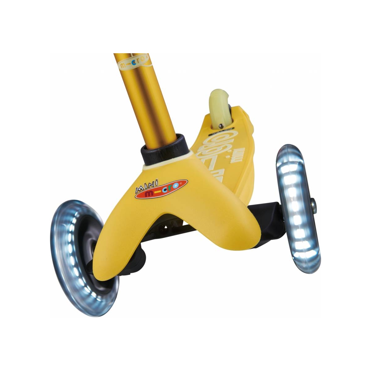 mini micro scooter deluxe yellow led 2