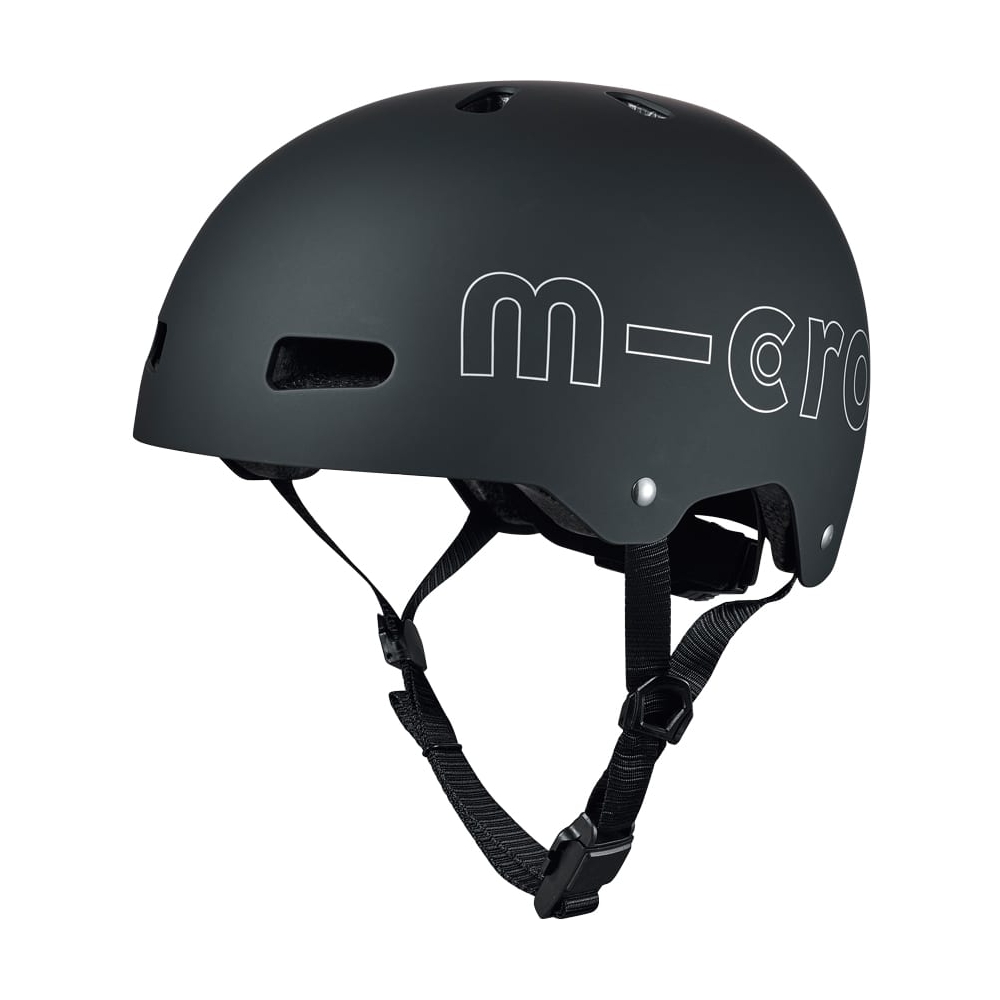 Micro Scooter Black Deluxe Helmet
