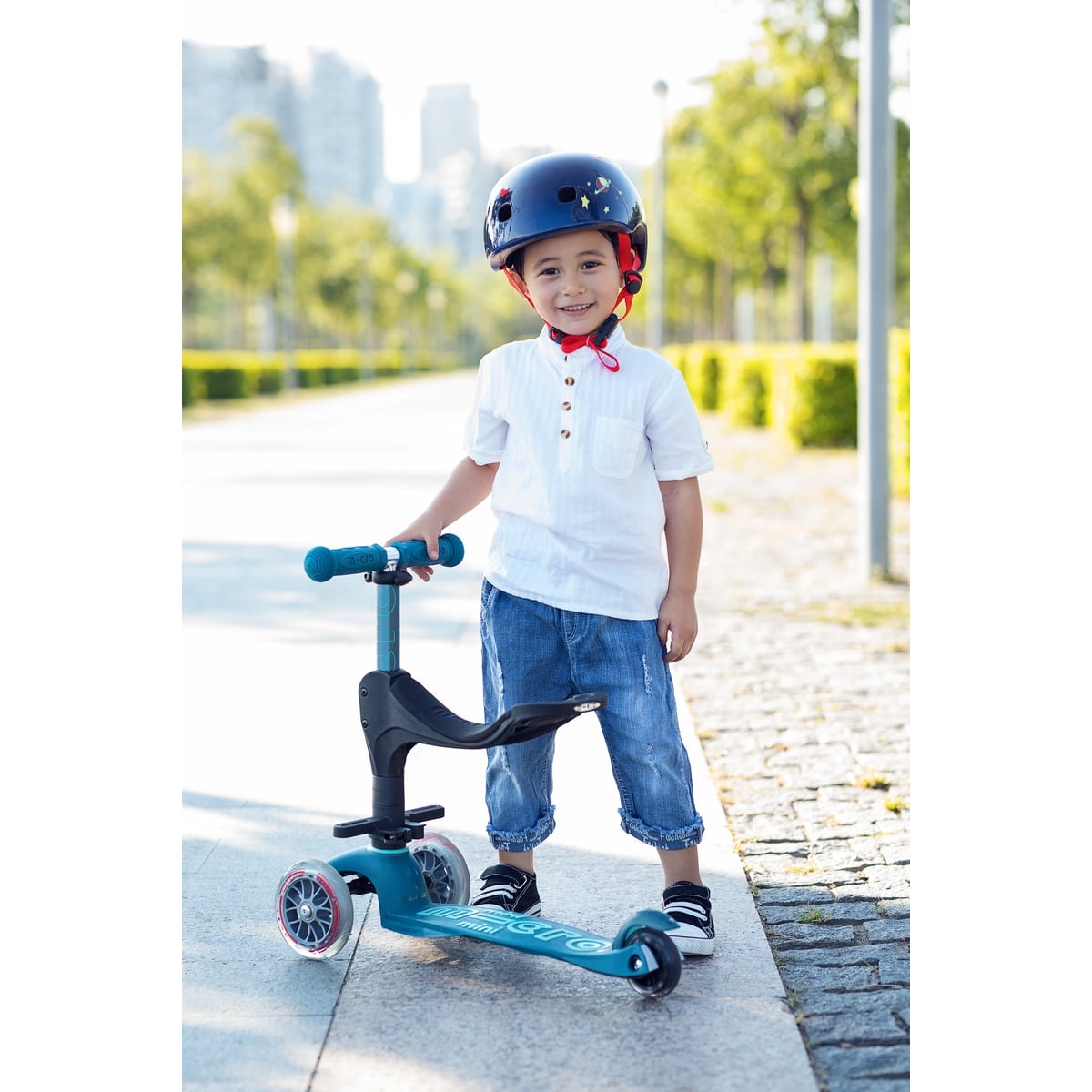 large Mini Micro 3in1 Deluxe PLUS Ice Blue 4