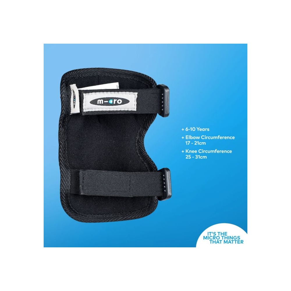 Micro Scooter Knee and Elbow Pads Black
