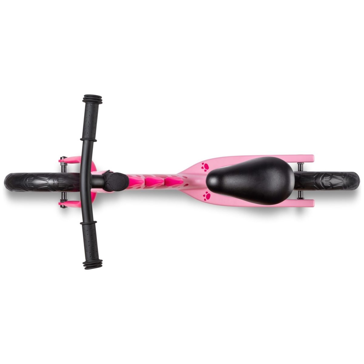 large Micro Balance Bike Dino Pink 1