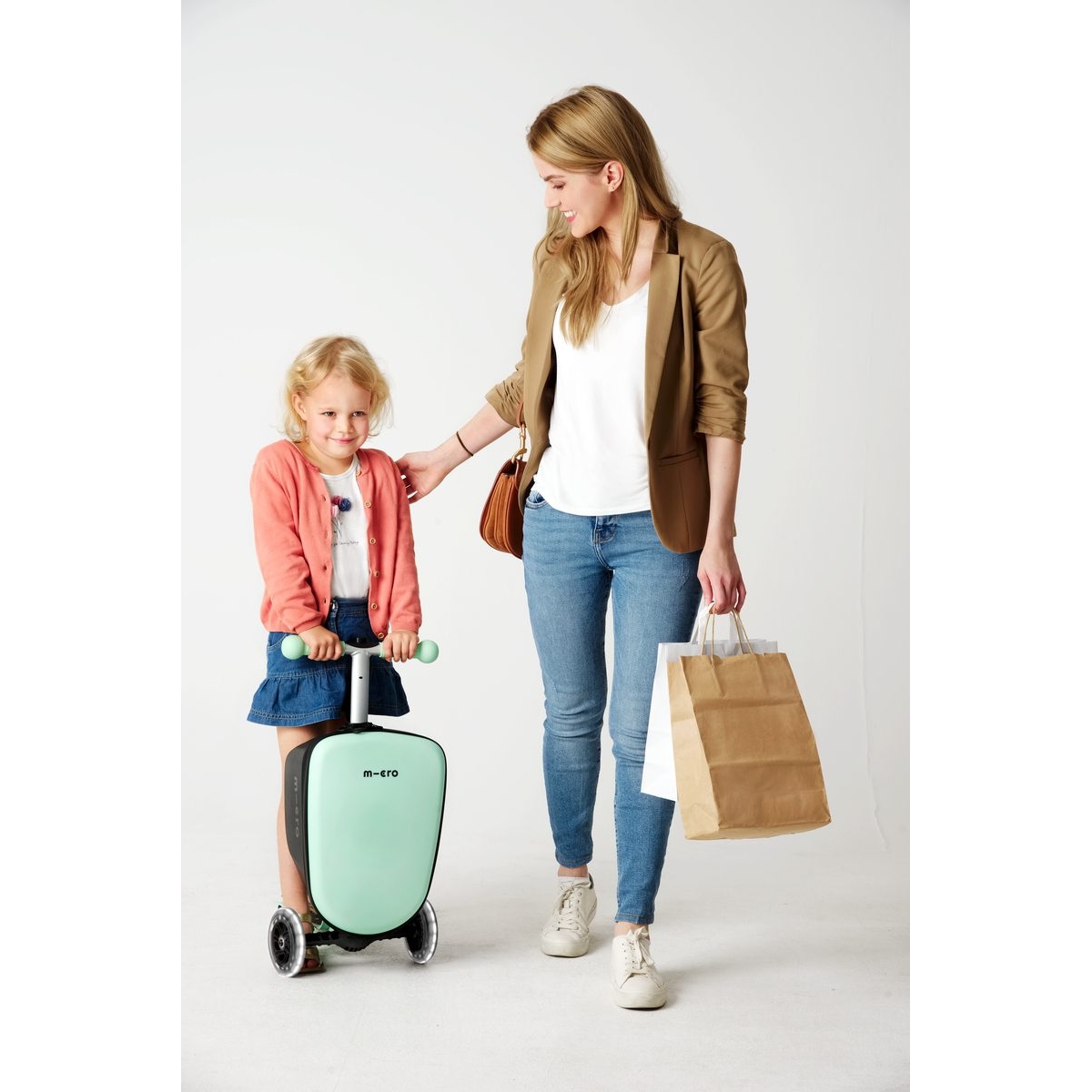 large Micro Luggage Junior Mint 8