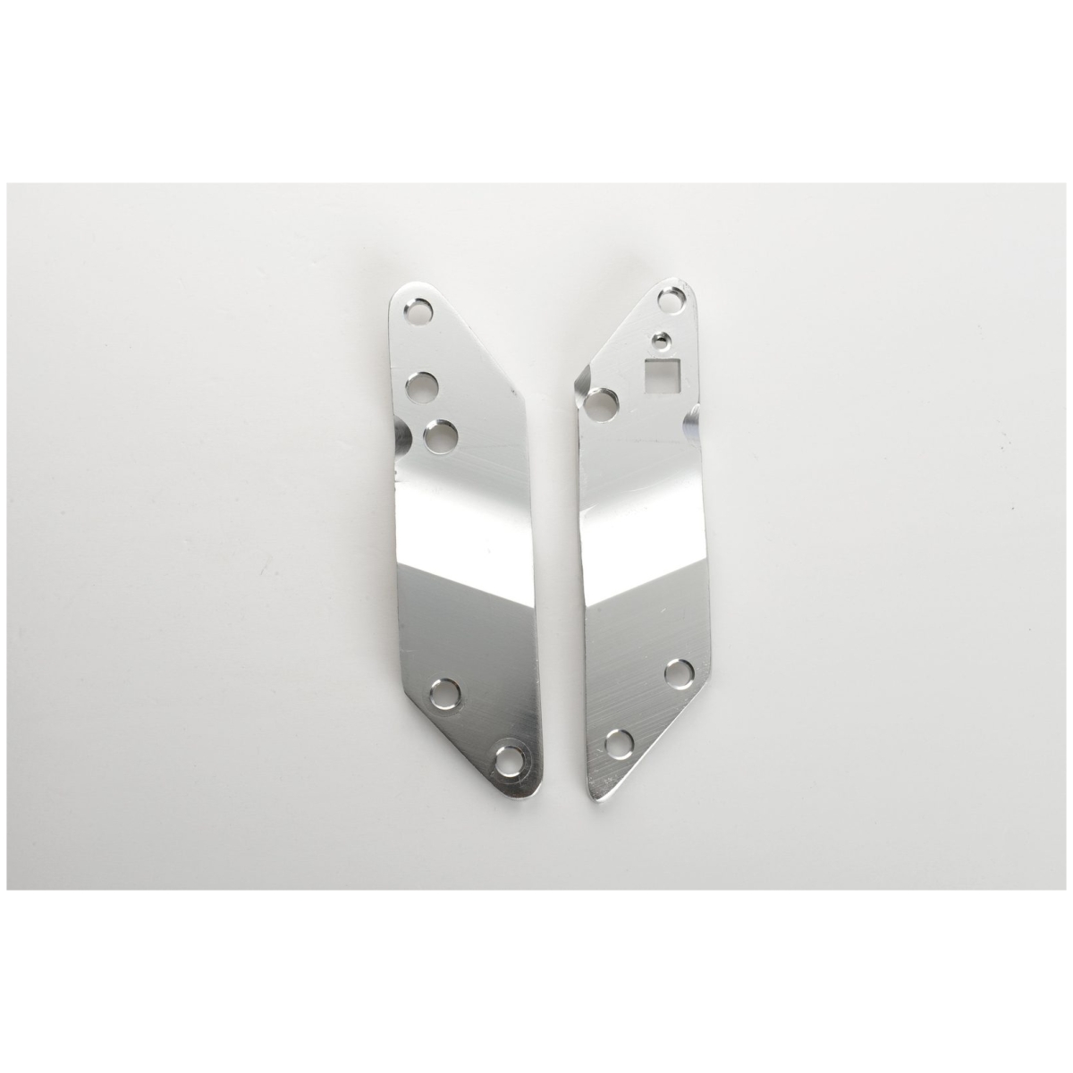 large Holder Plates Left Right Flex Silver
