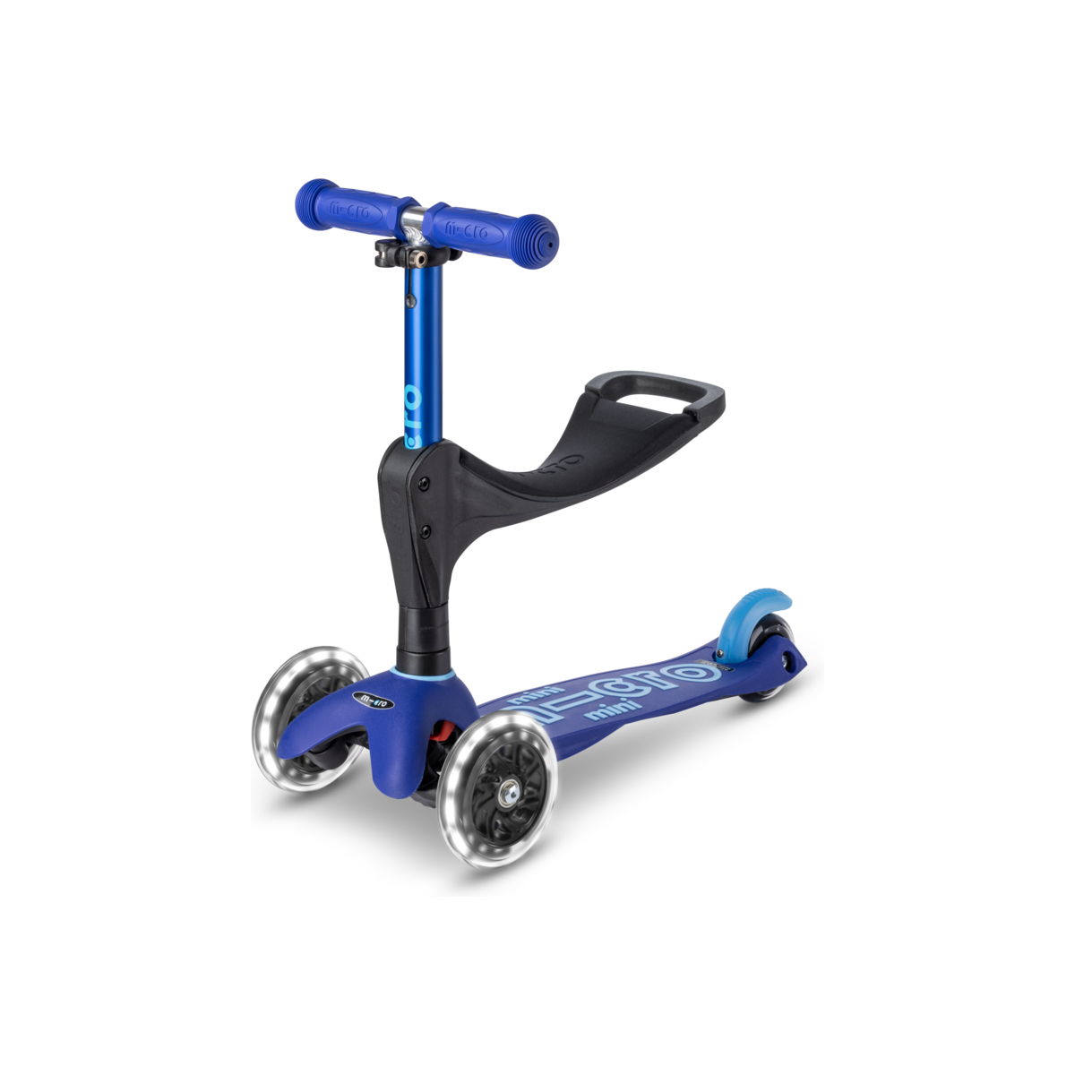 large Mini Micro 3in1 Deluxe Plus LED Blue 3