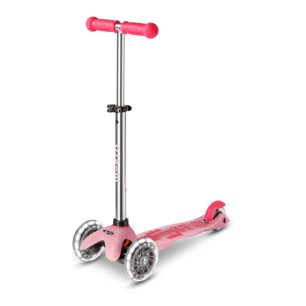 large Mini Micro Deluxe Glow LED Frosty Pink 1