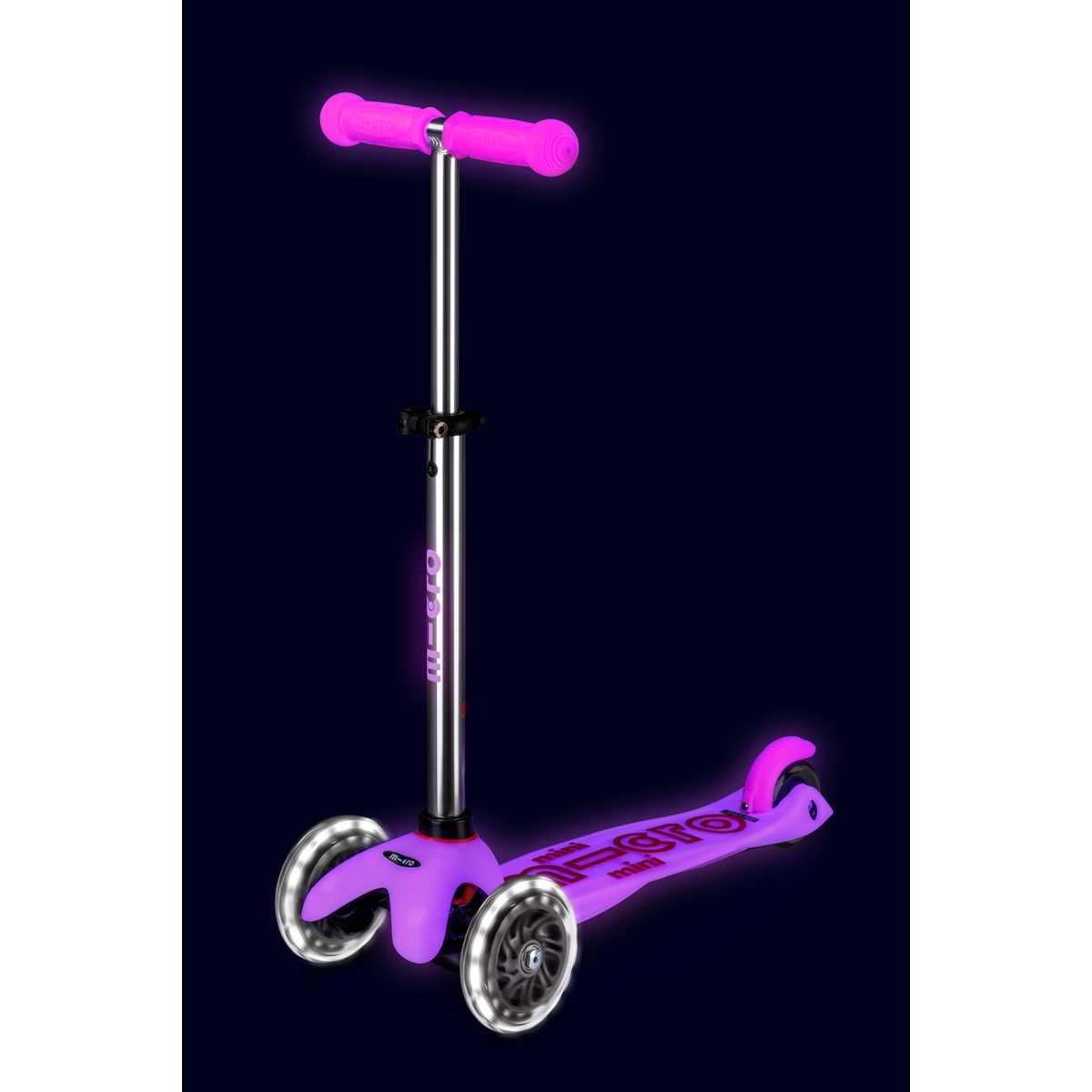 large Mini Micro Deluxe Glow LED Frosty Pink 5