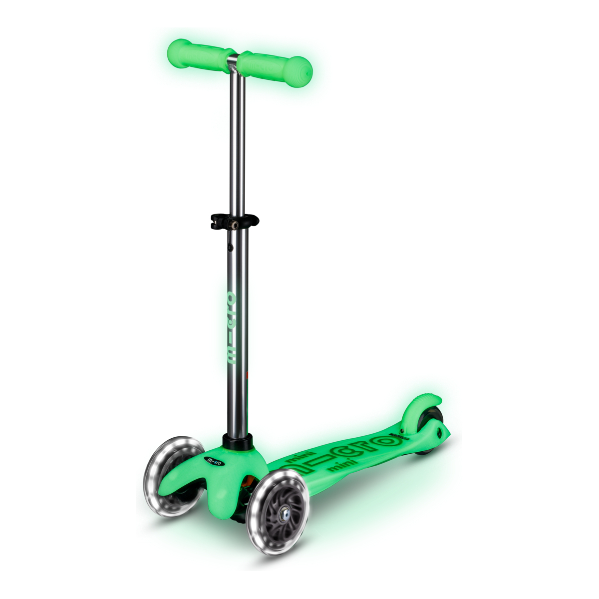 large Mini Micro Deluxe Glow LED Icy Lime 6 1