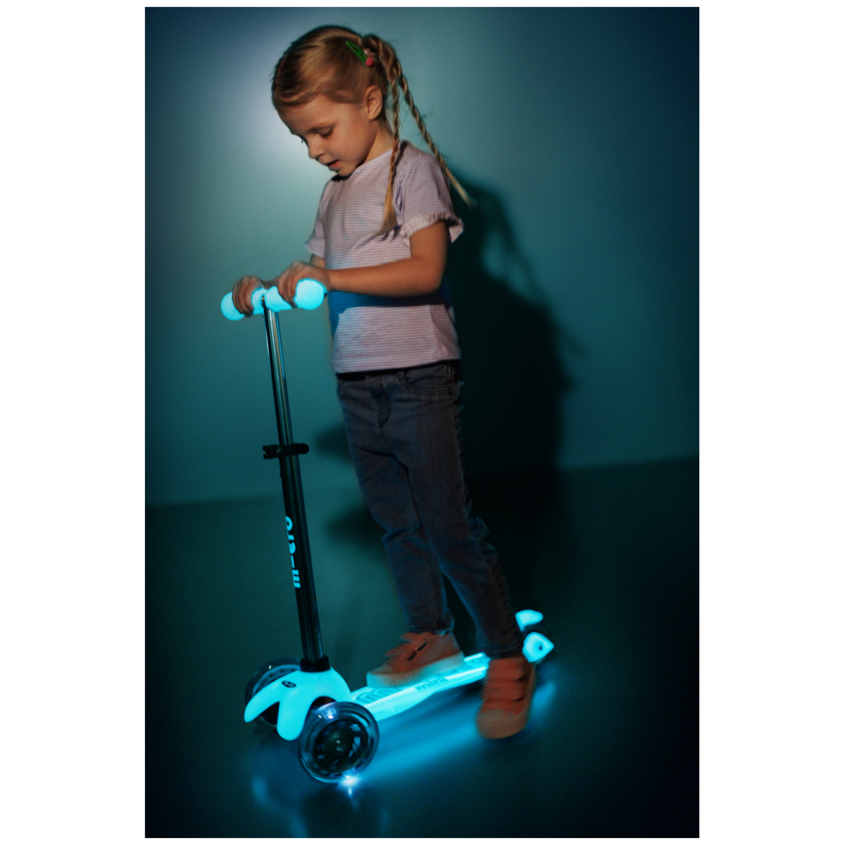 large Mini Micro Deluxe Glow LED Plus Glacier Aqua
