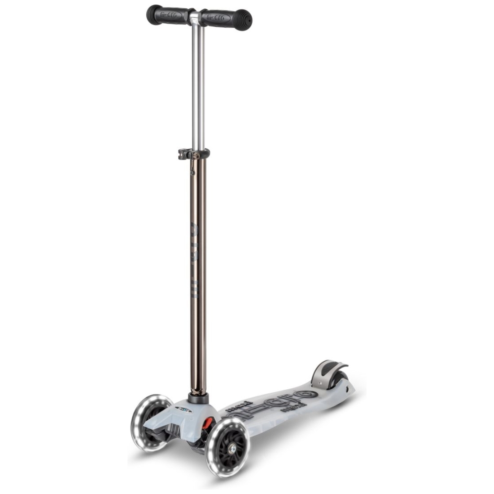 Micro Scooter Maxi Deluxe FLUX Clear Deck and LED Light Up Wheels Scooter
