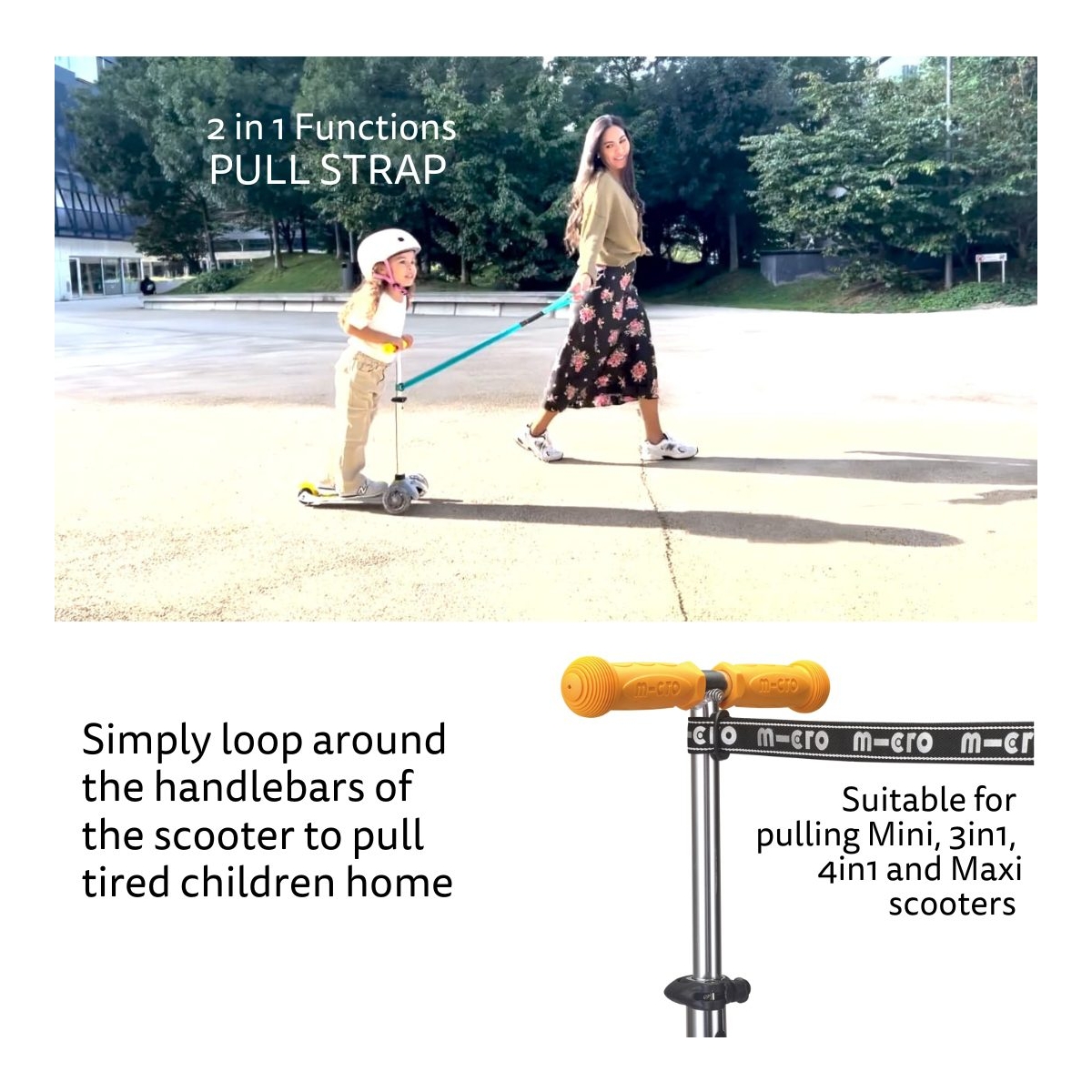 Suitable for pulling Mini 3in1 4in1 and Maxi scooters 1