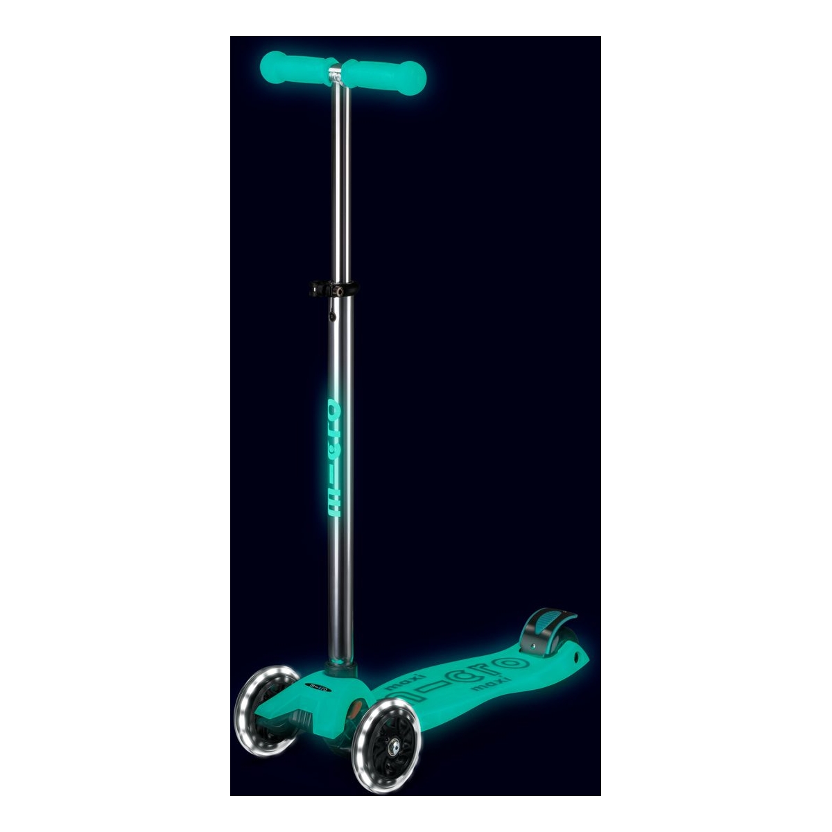 large Maxi Micro Deluxe Glow LED Jelly Green