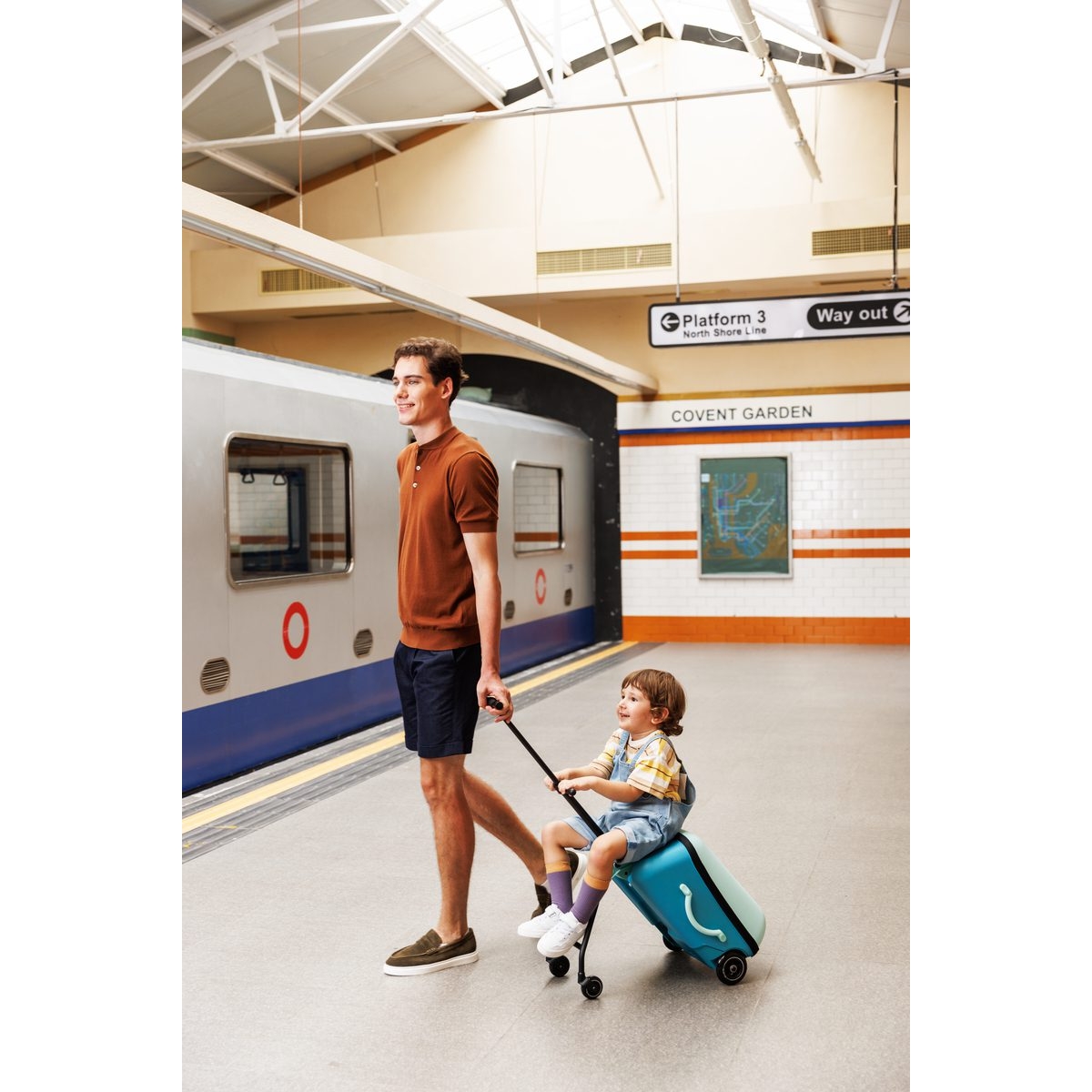 large Micro Ride On Luggage Eazy Allrounder Blue 12