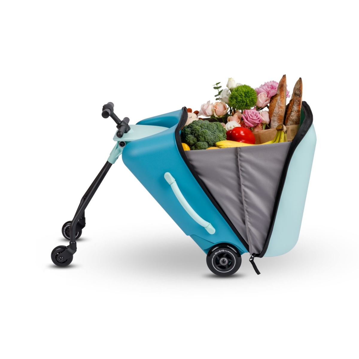 large Micro Ride On Luggage Eazy Allrounder Blue 18