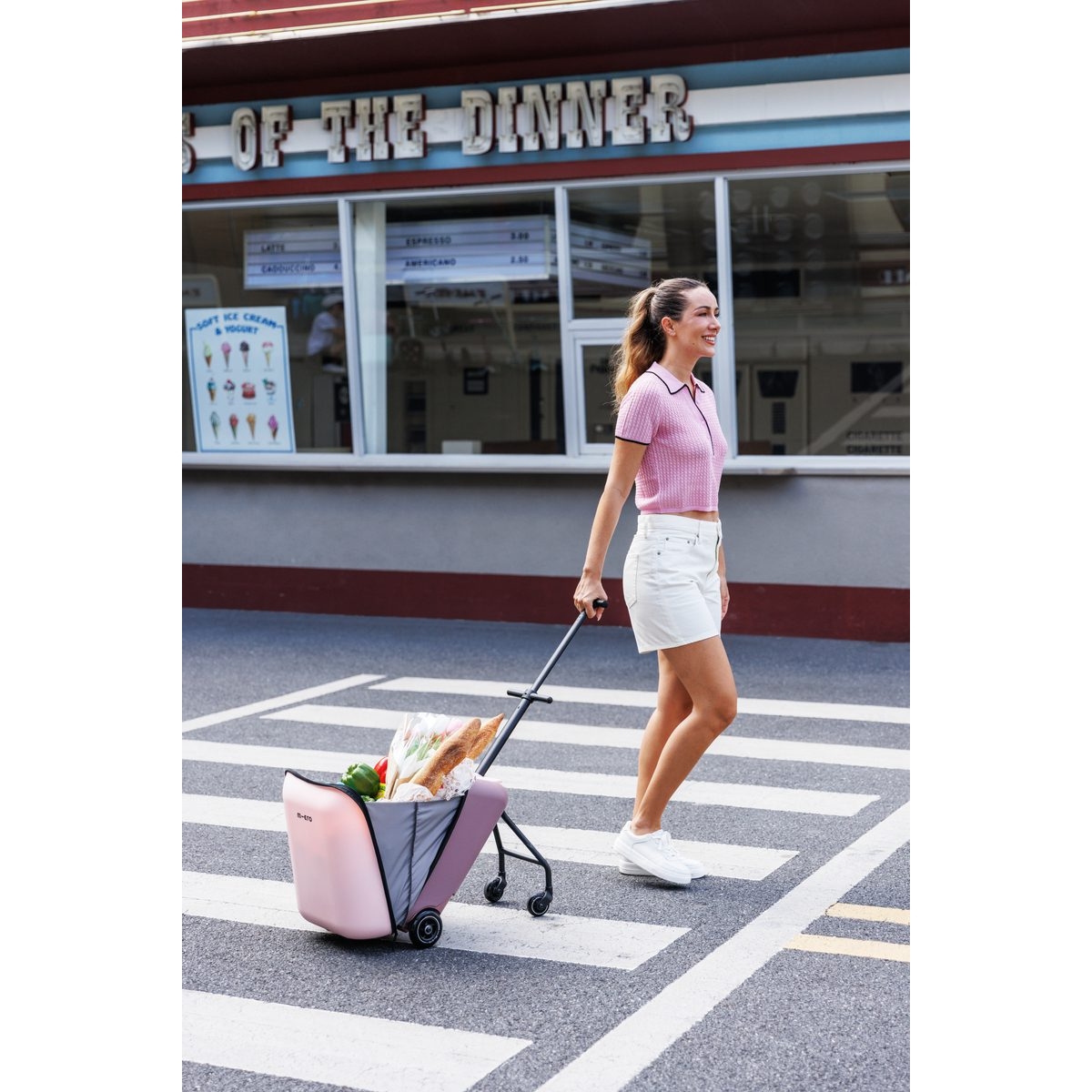 large Micro Ride On Luggage Eazy Allrounder Pink 13