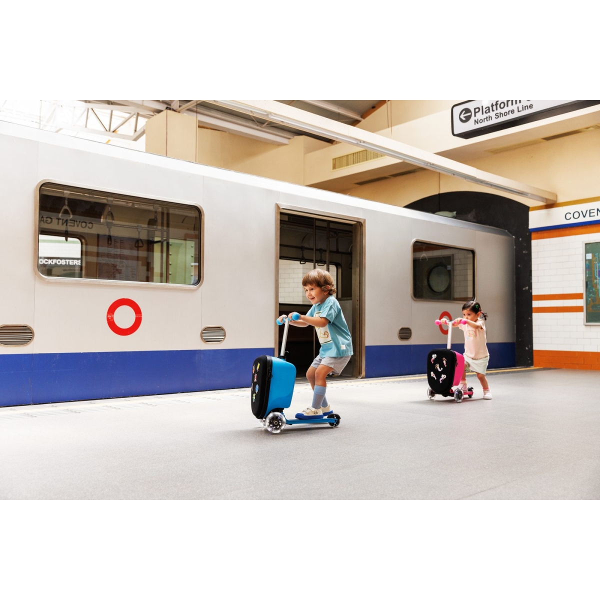large Micro Scooter Luggage Junior Patch Play