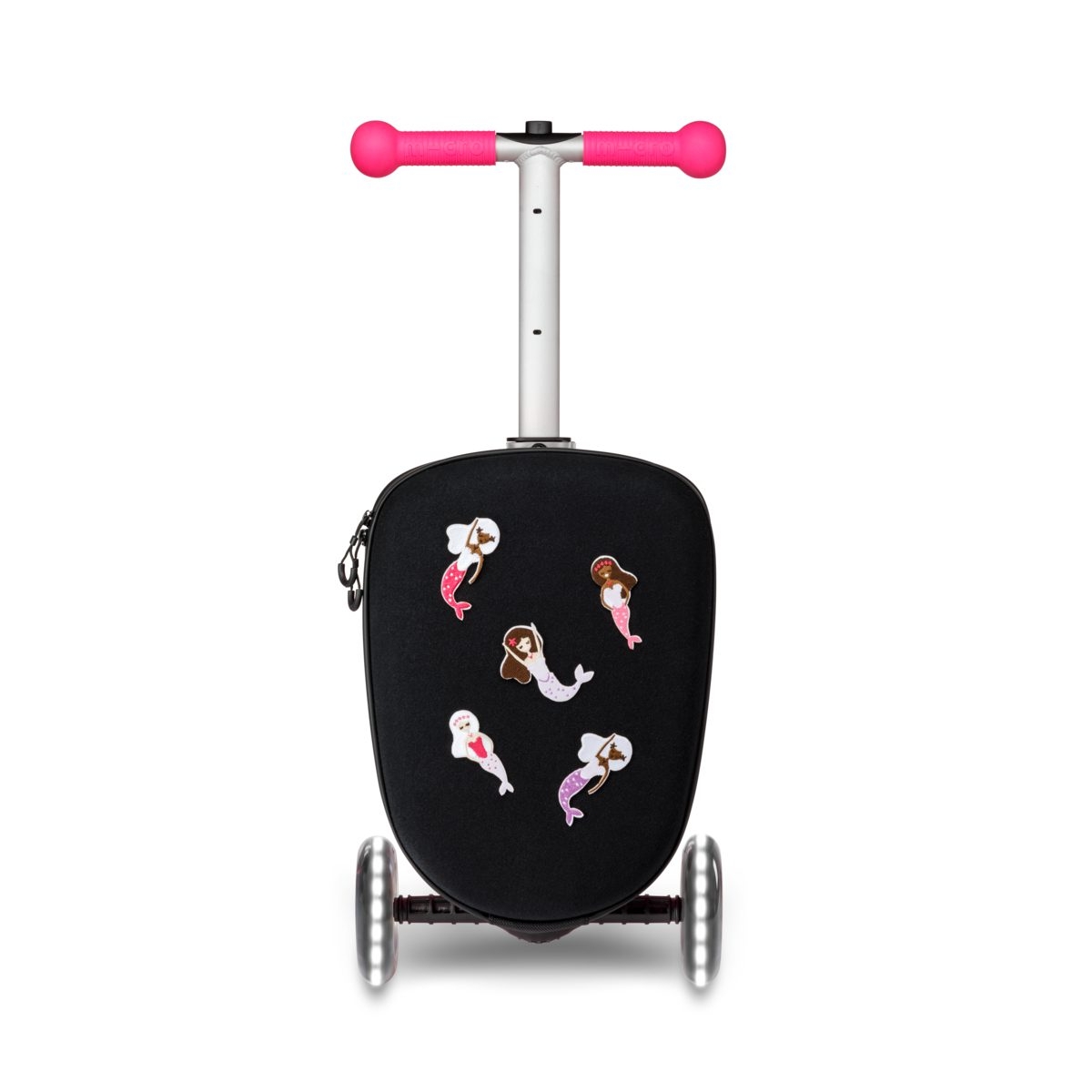 large Micro Scooter Luggage Junior Patch Play Pink 3