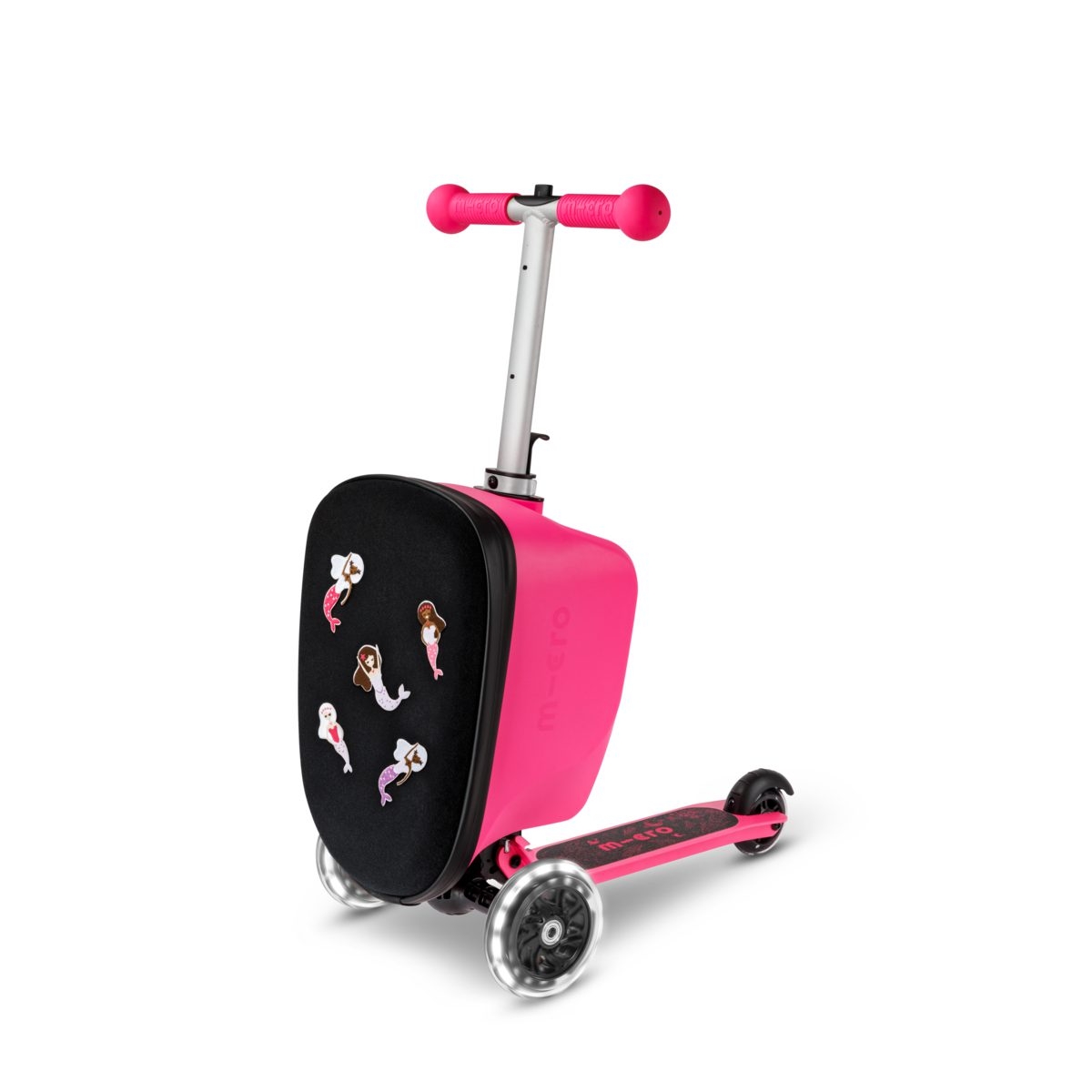 large Micro Scooter Luggage Junior Patch Play Pink 7