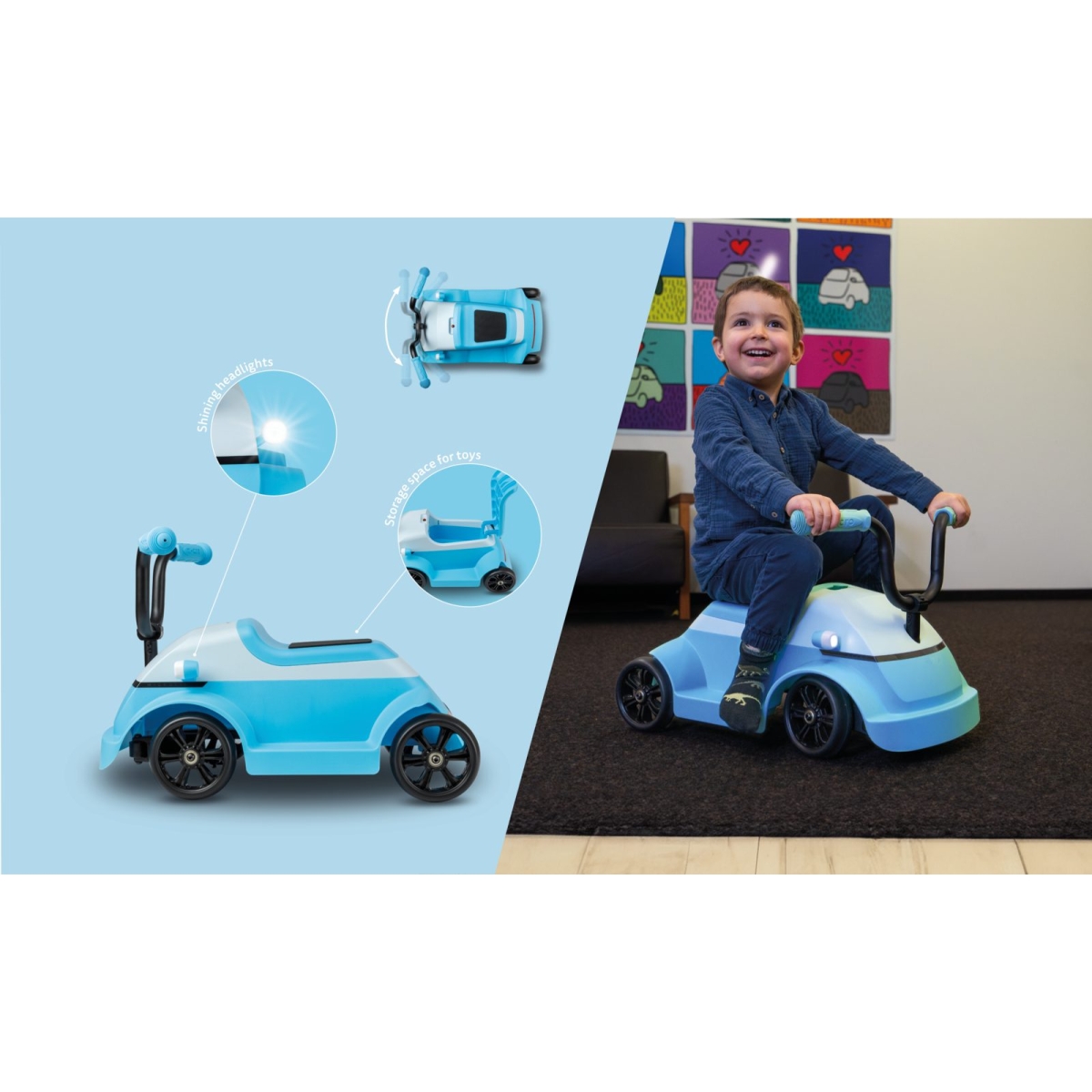 large Mini Microlino Blue 1