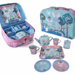 Floss & Rock Pretend Play Tin Tea Set Enchanted 9 Piece