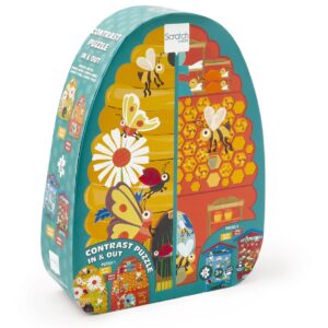 Scratch Europe 2 sided 20 Piece Puzzle Bee Hive In & Out