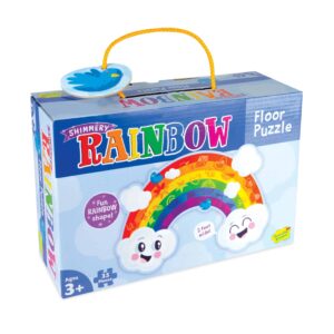 Peaceable Kingdom Shaped Floor Puzzle Rainbow