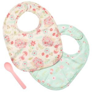 Stephen Joseph Muslin Bib and Spoon Set