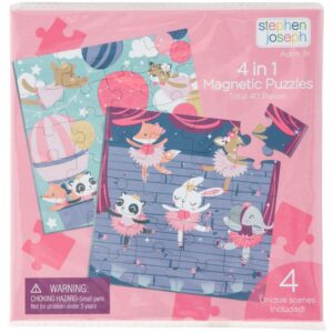 Stephen Joseph 4 In 1 Double-sided Puzzle Magnetic Book