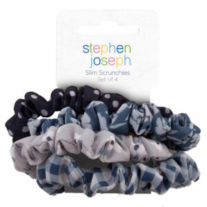Stephen Joseph Scrunchies Set of 4 Grey