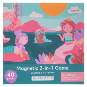 Stephen Joseph Magnetic 2-in-1 Game Tic-Tac-Toe & Checkers