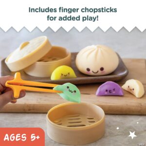 MindWare Foodie Fidgets Squishy Bao Bun And Dumplings Sensory Toys