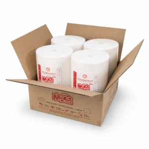 Rhino X70 White Cleaning Wipes Roll | 220 Wipes x 4 Rolls