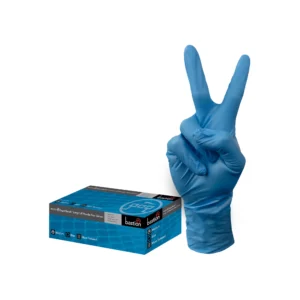 Bastion Long Cuff Nitrile SuperTouch Gloves | Blue | 100 pcs