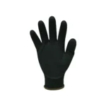 Bastion Milan Nylon Nitrile Coated Gloves | Black | 12 pairs - Image 3